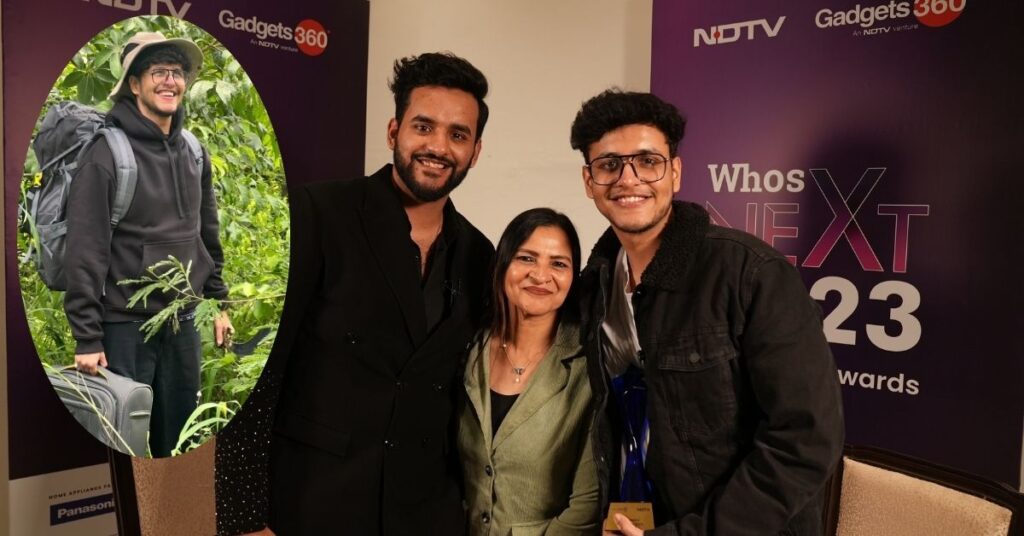 Nischay Malhan smiling at an event, representing his journey from IIT Delhi to becoming Triggered Insaan at 28 years old."

